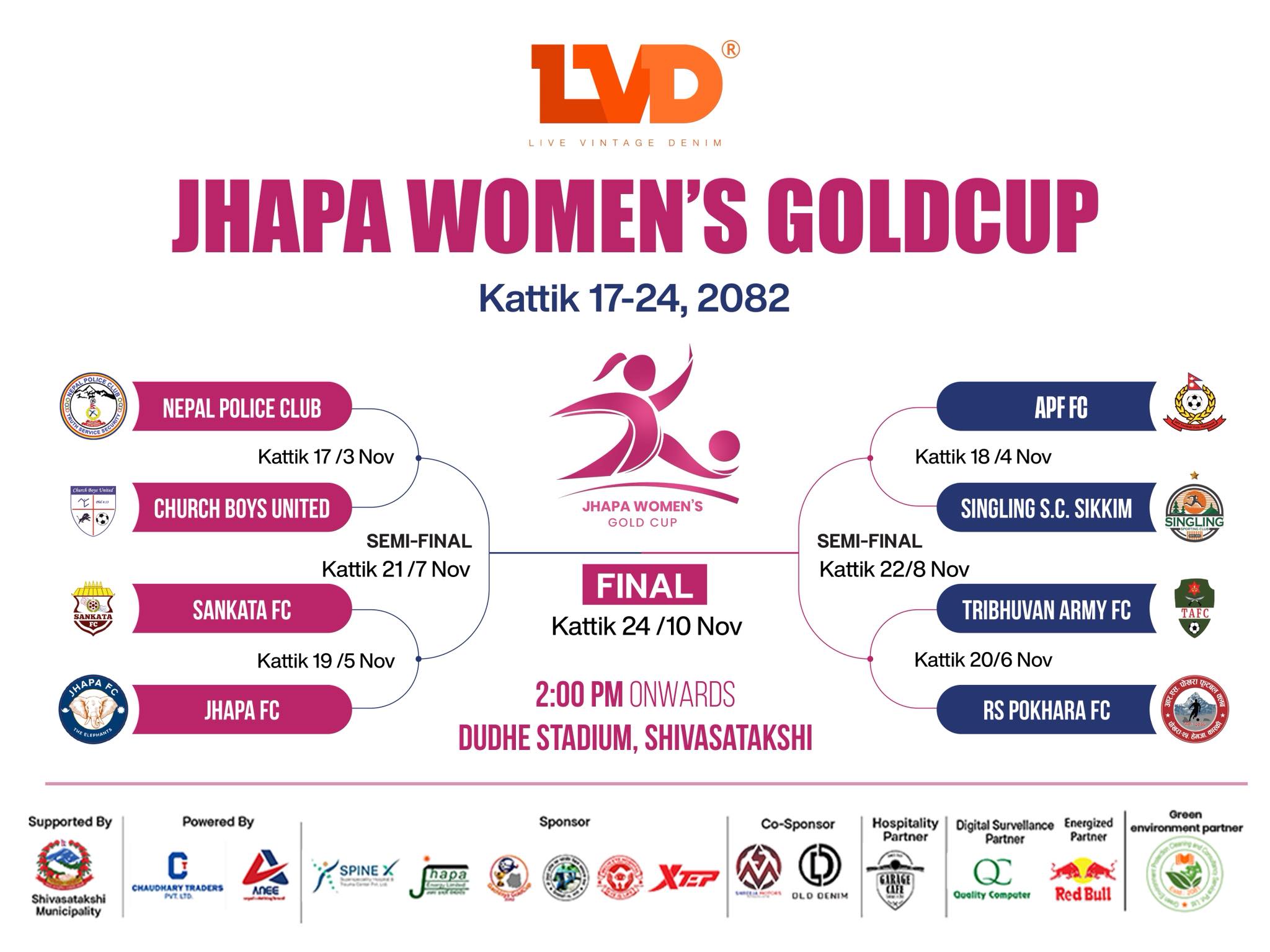 Jhapa Women’s Gold Cup commences today