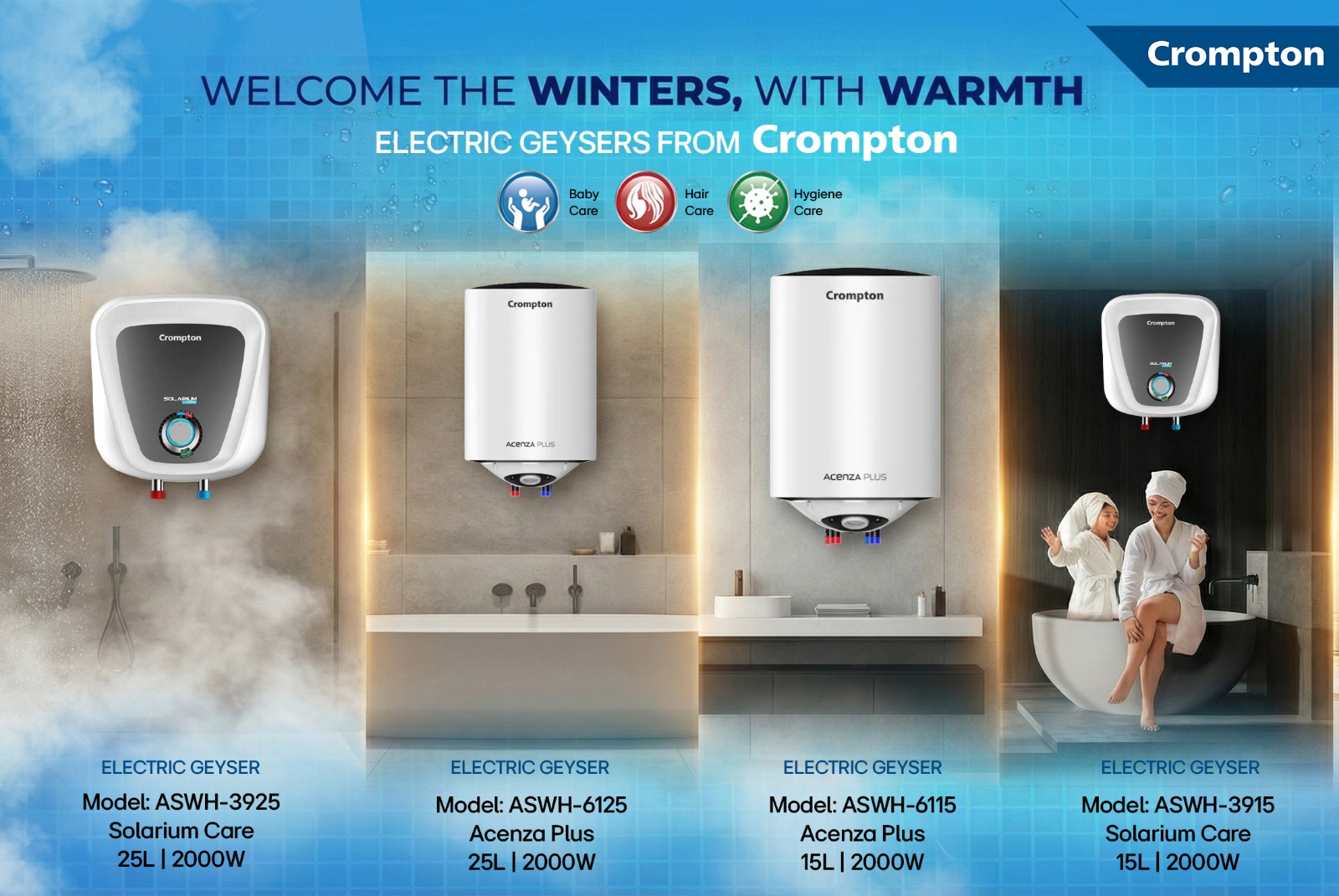 Crompton launches new storage water geysers in Nepal for winter