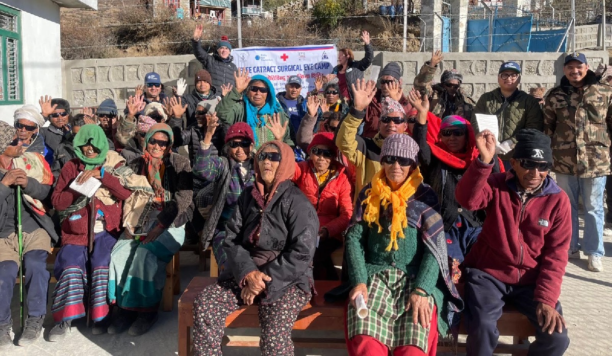 612 benefited from free eye camp in Simkot, 69 undergo cataract surgery