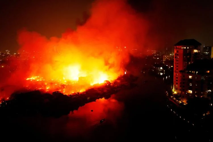 3 children dead in stilt house fire in N. Vietnam