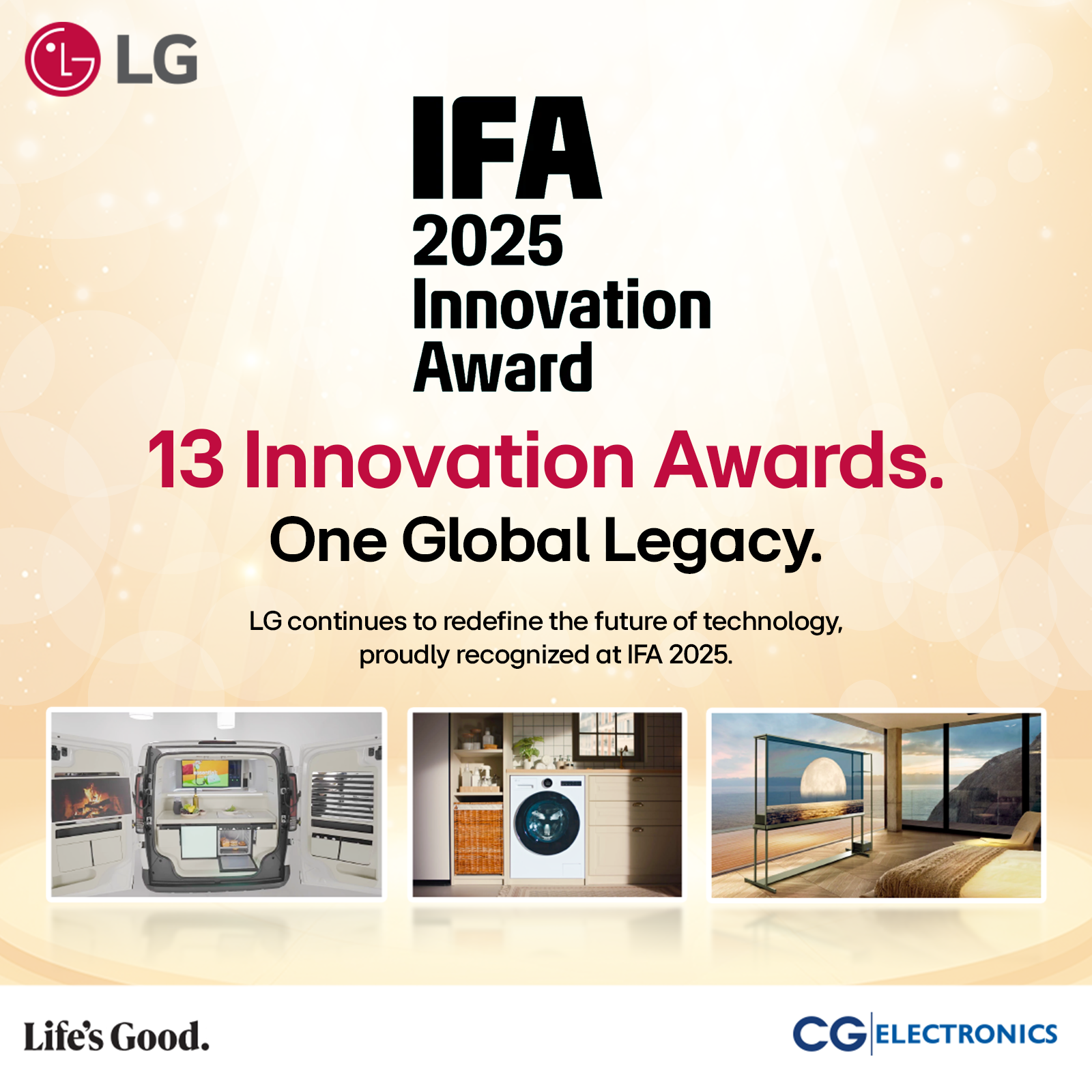 LG wins 13 innovation awards at IFA 2025