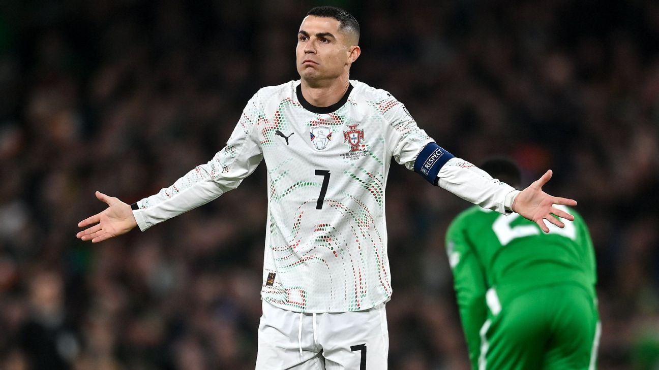 Portugal stumbles as Ronaldo sent off in shock defeat to Ireland