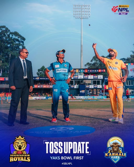 Karnali Yaks to field first against Sudurpaschim Royals
