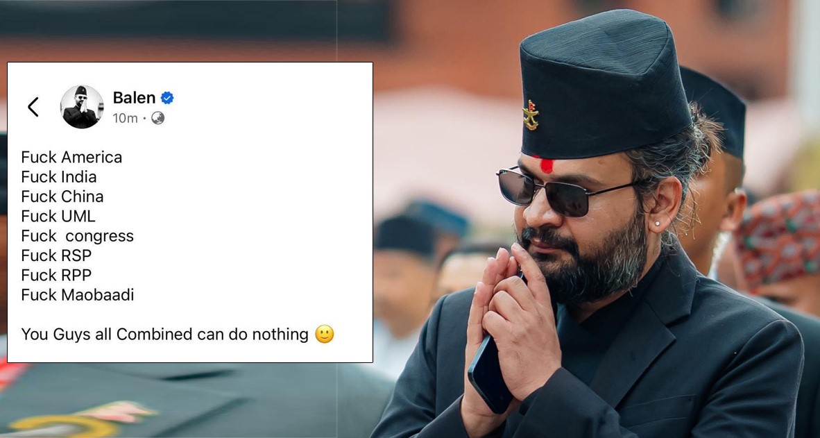 Mayor Balen Shah faces backlash over controversial Facebook post