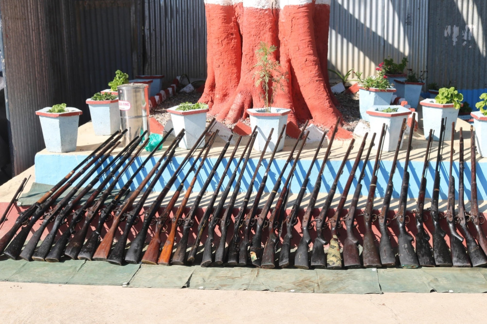 33 illegal firearms seized