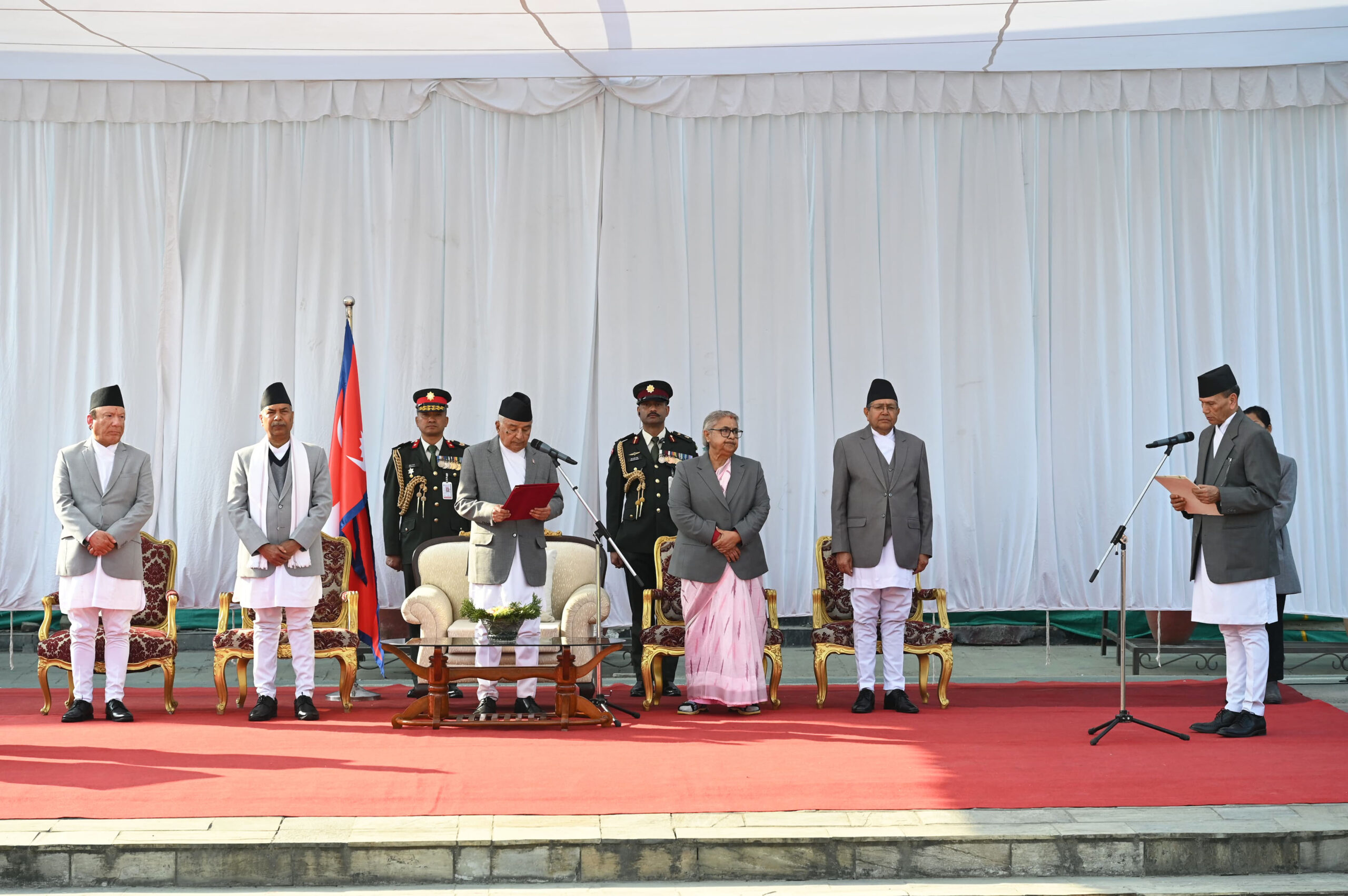 Former Army Chief Sharma sworn in as Foreign Minister