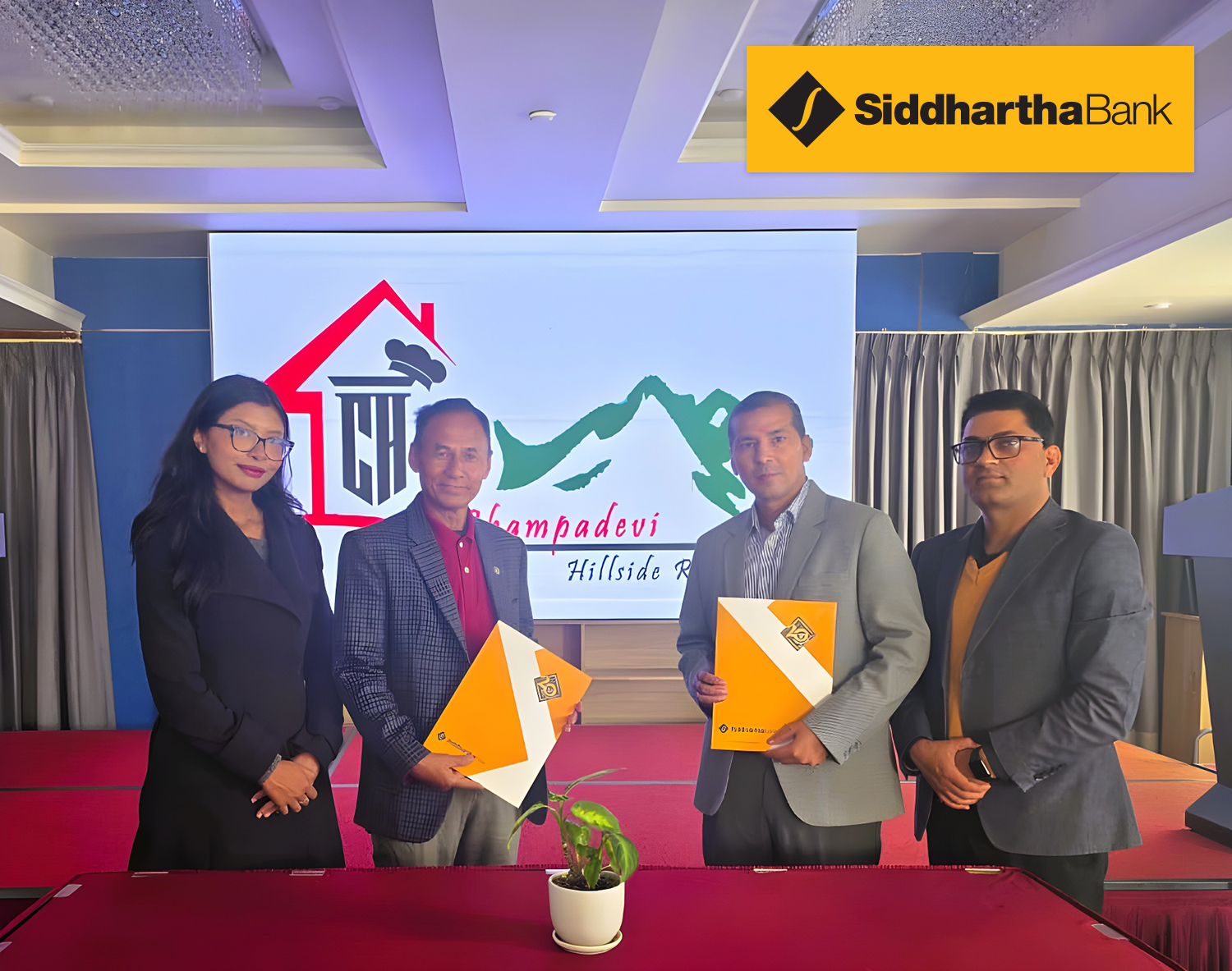 Siddhartha Bank signs deal with Champadevi Hillside Resort