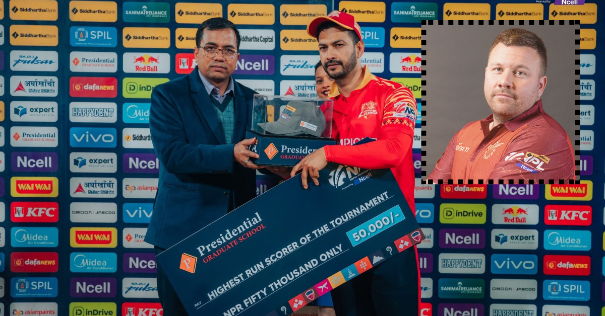 Rossington bags Presidential Platinum Cap, wins Rs 50K for most runs in NPL