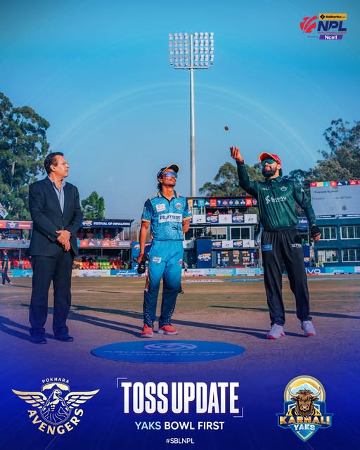 Karnali Yaks opt to field against Pokhara Avengers