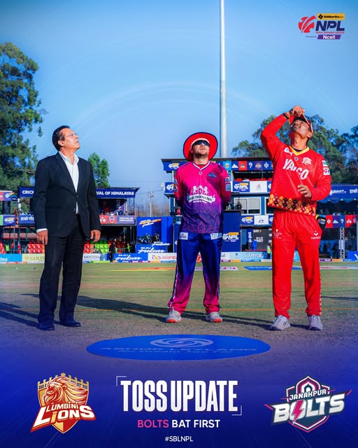 Crucial NPL clash: Janakpur Bolts wins toss, opts to bat first