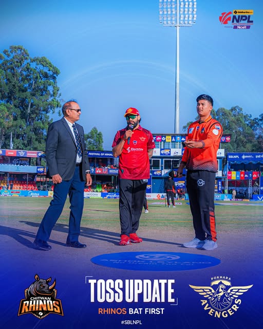 Chitwan Rhinos to bat first against Pokhara Avengers