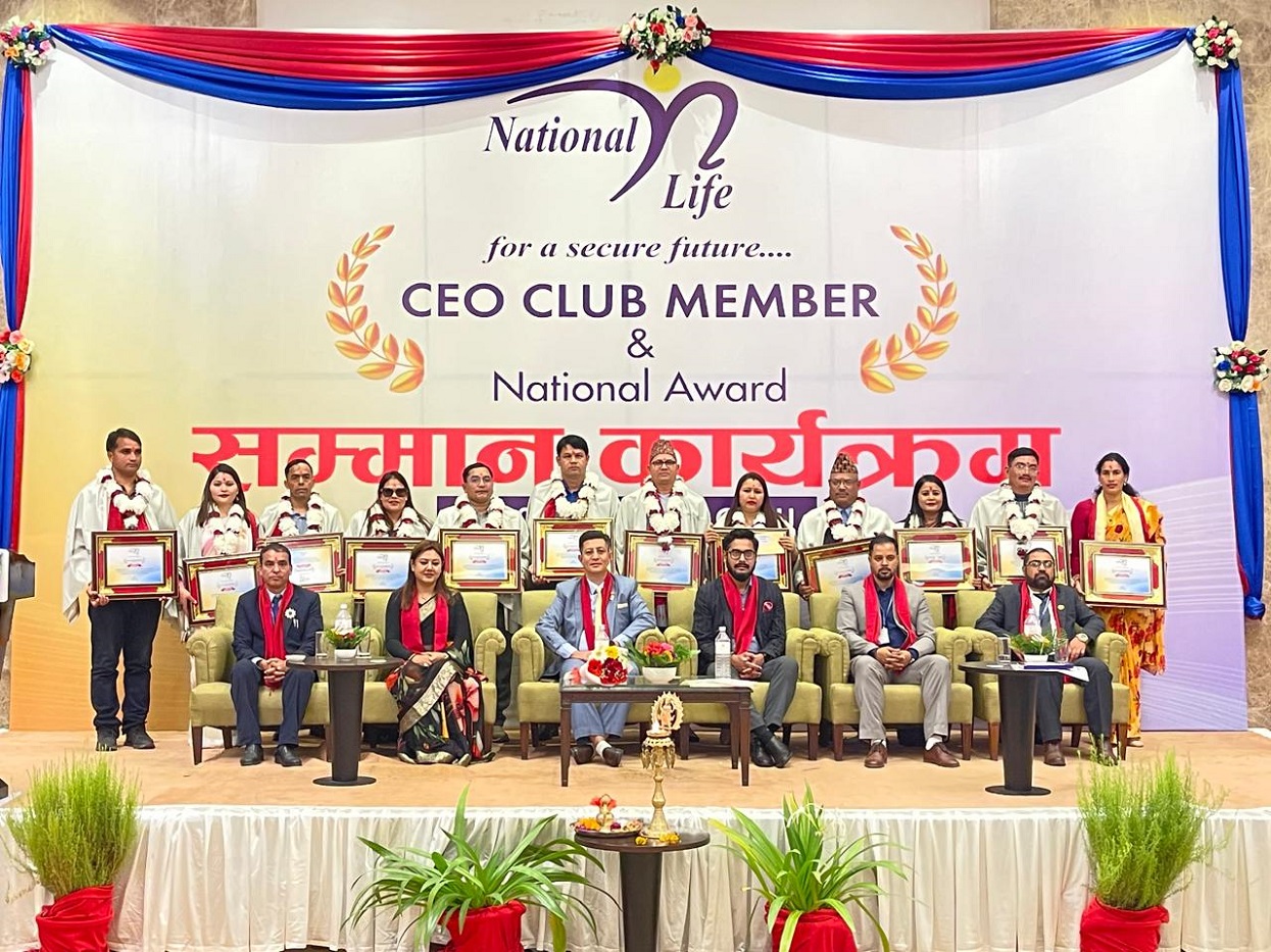 National Life Insurance honors top agents from Karnali & Sudurpashchim