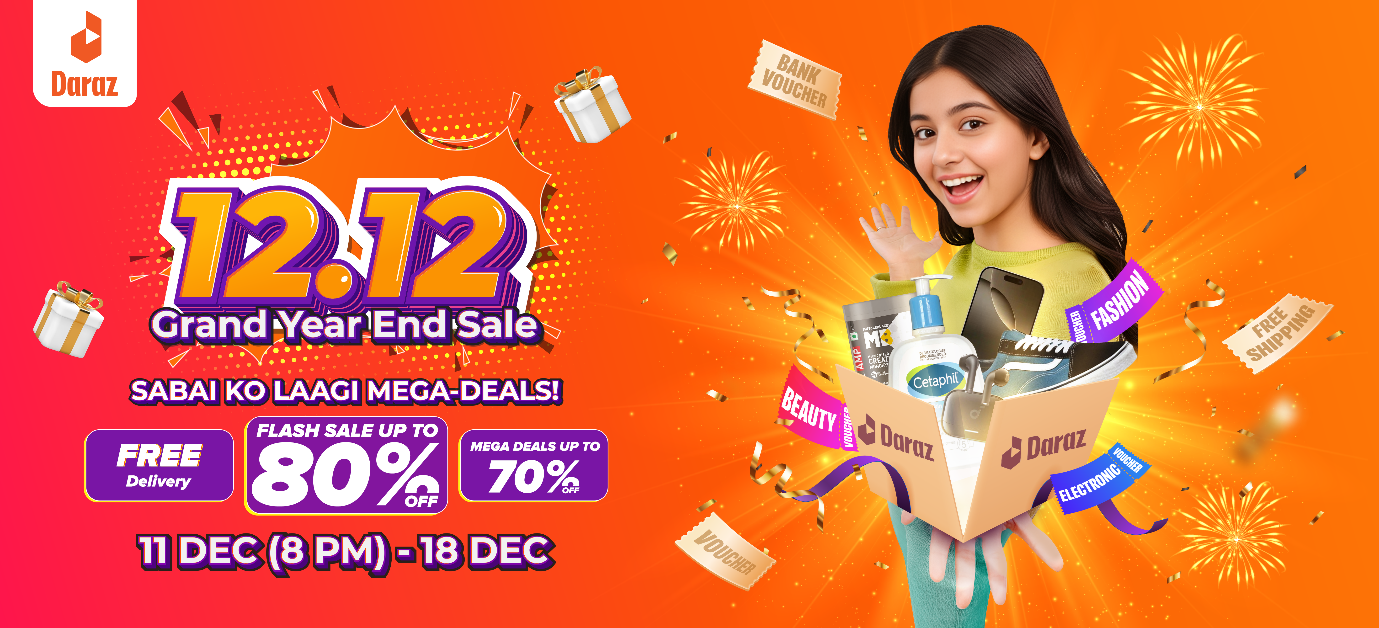 Daraz Nepal launches 12.12 Grand Year End Sale with massive savings & big rewards
