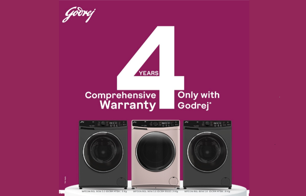 Godrej introduces 4-year comprehensive warranty on premium washing machines