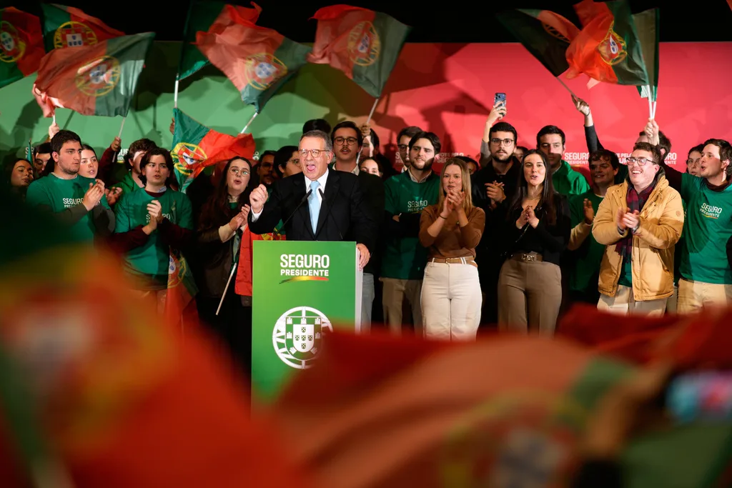 Hard-right populist wins a place in a two-way runoff in Portugal’s presidential election