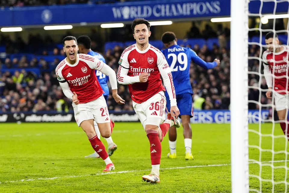 Arsenal edge Chelsea 3-2 in Carabao Cup semi-final first leg