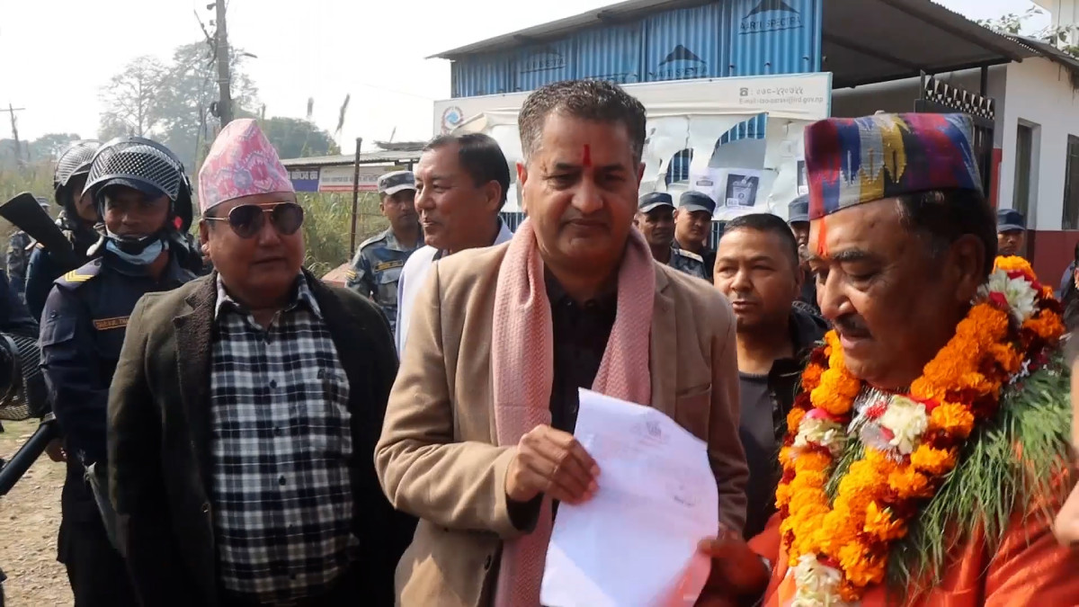 RPP vice-chair Pradhan files candidacy in Nawalparasi-2