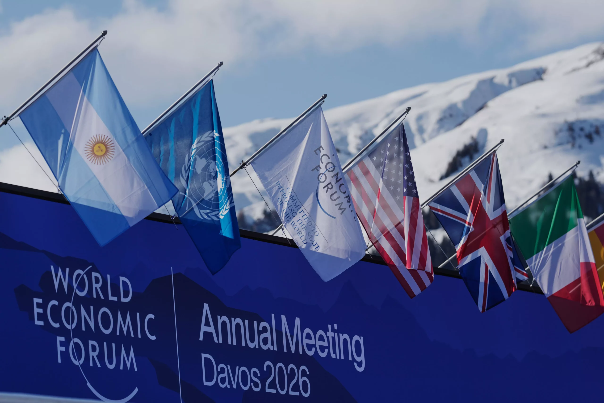 EU leaders take stage in Davos as Trump rocks global order