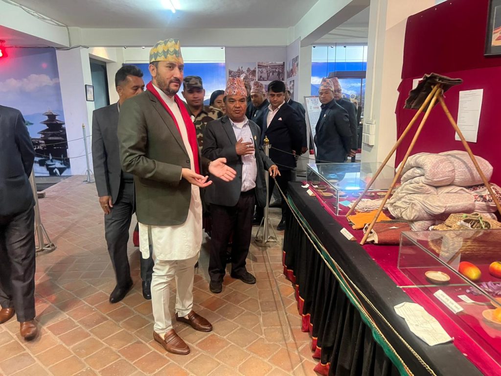 Minister Kharel visits Jyapu Museum