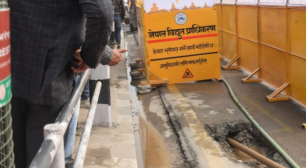 Pokhara underground power line project reaches 65% completion
