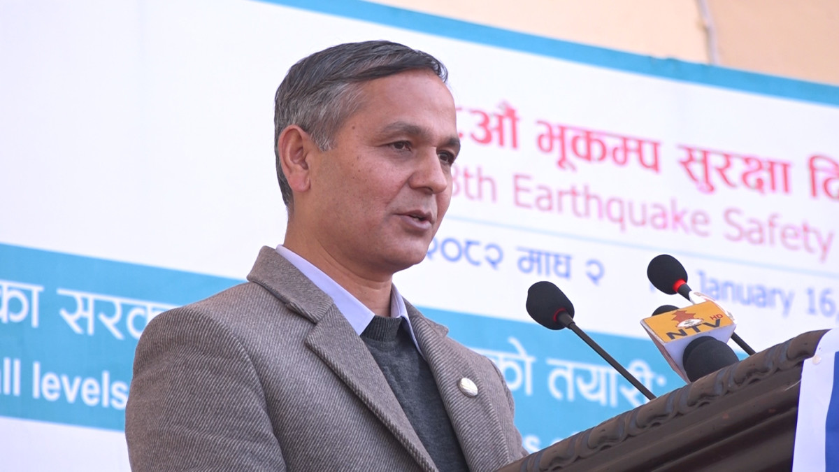 Home Minister calls for stronger earthquake-resistant construction