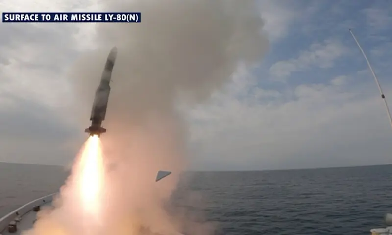 Pakistan Navy tests missile, unmanned ship in Arabian Sea