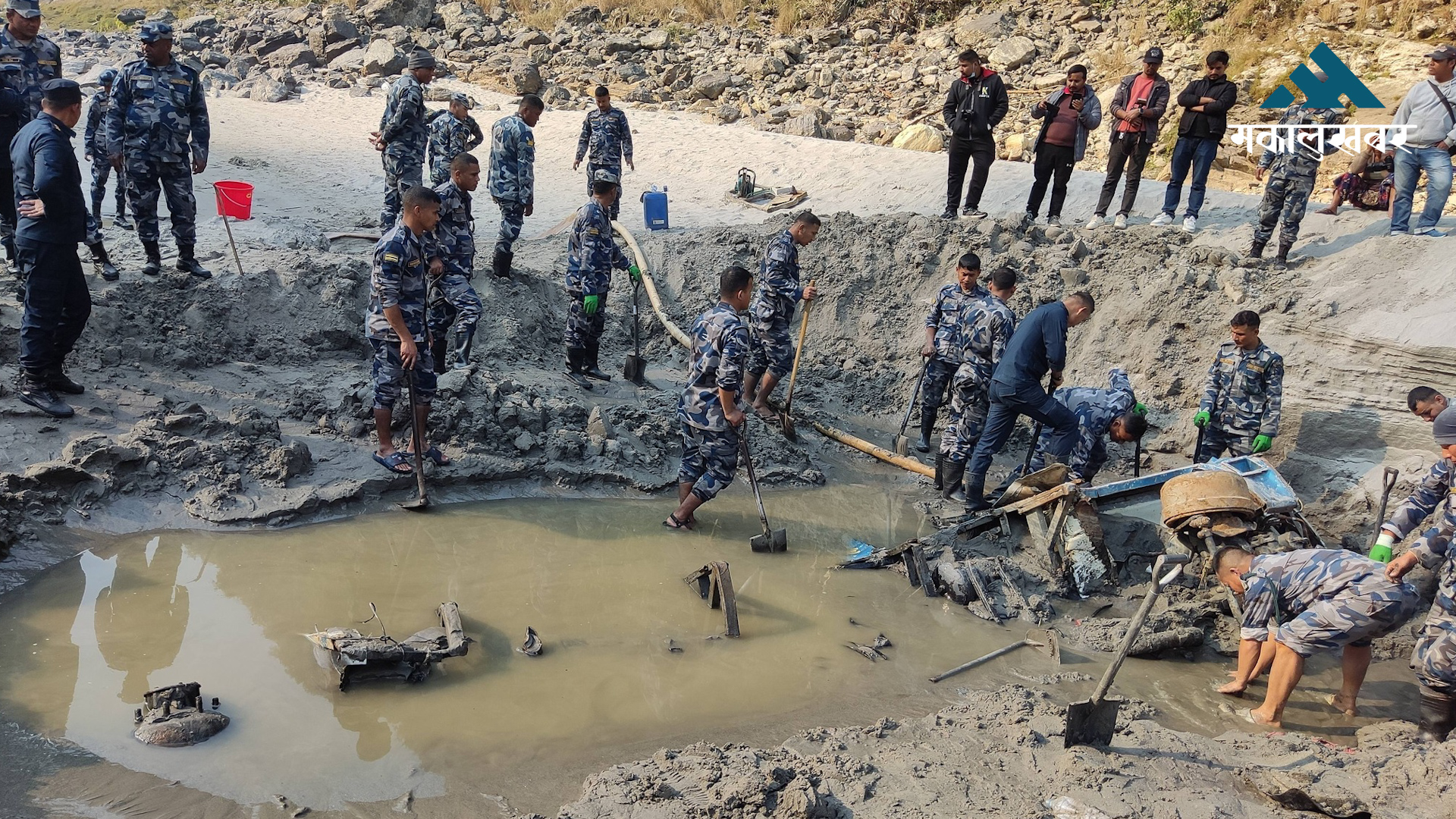 Remains of missing Ganapati Deluxe bus discovered in Trishuli
