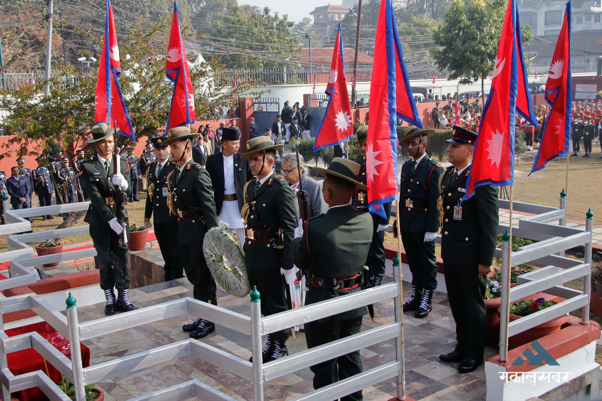 Floral tributes paid at Shahid Memorial Park (photos)