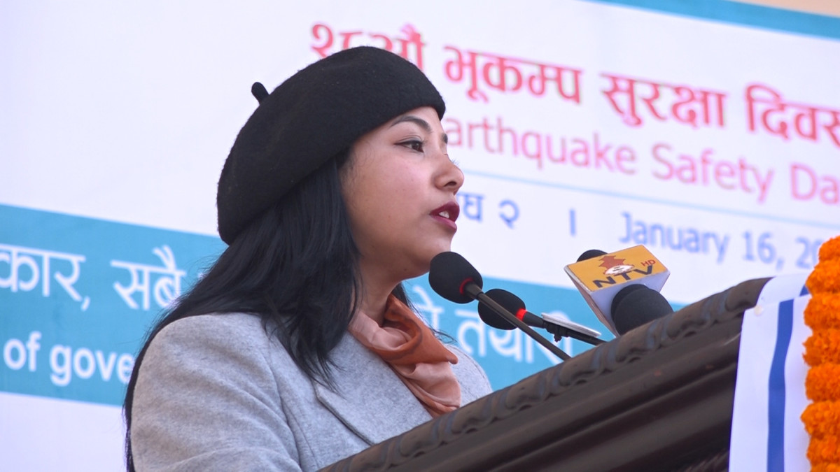 KMC Deputy Mayor urges traditional skills, building codes for Earthquake Safety Day