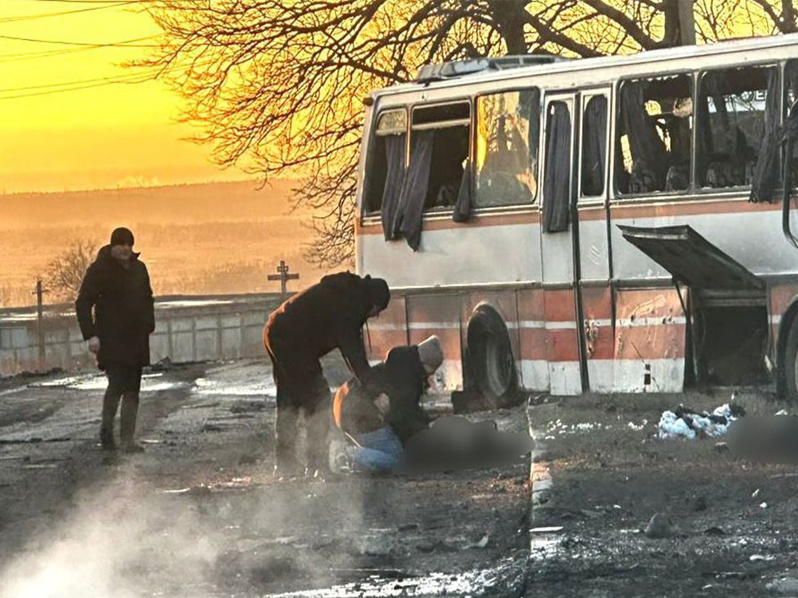 15 killed, 7 injured as Russian drone hits miners’ bus in Pavlohrad, emergency service says : Ukraine