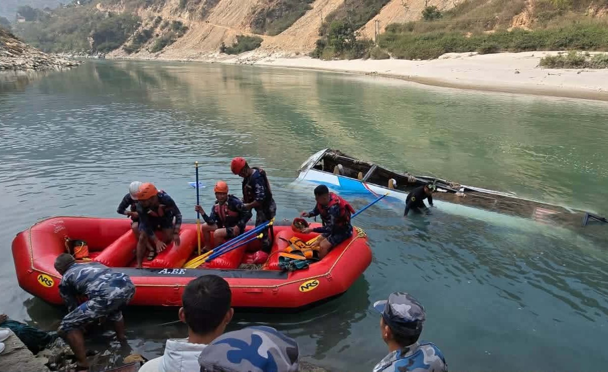 Ramechhap bus accident: 10 dead, 8 injured (update)