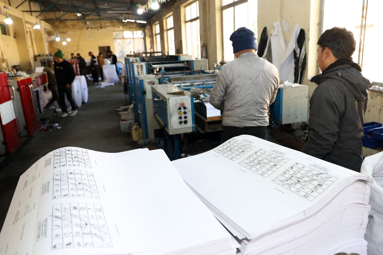 1.5 million ballots printed daily, distribution to start Thursday