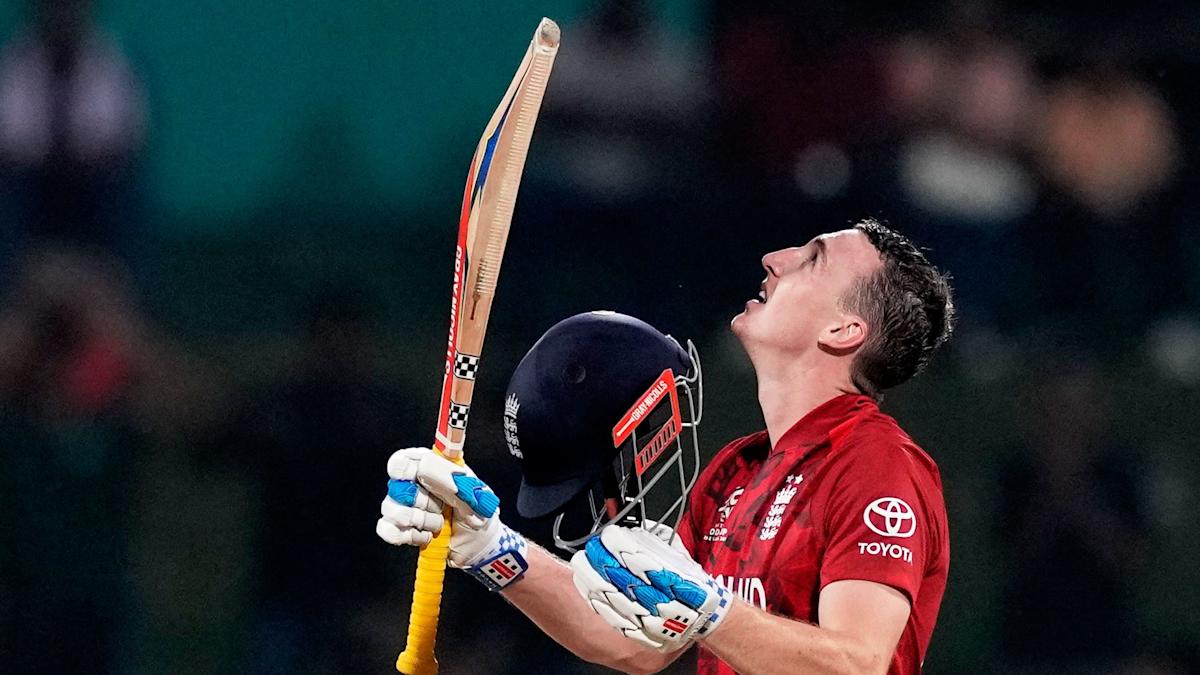 Brook’s century powers England into T20 World Cup semi-finals (photos)