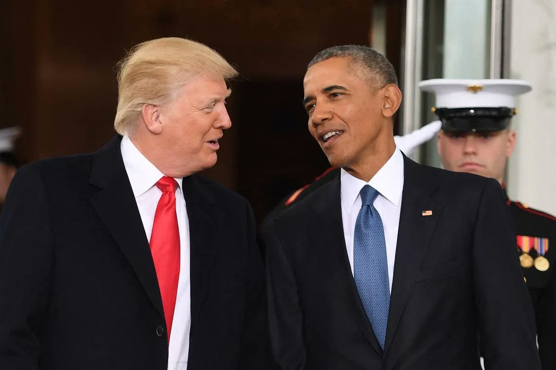 Obama deplores lack of shame after Trump racist monkey clip