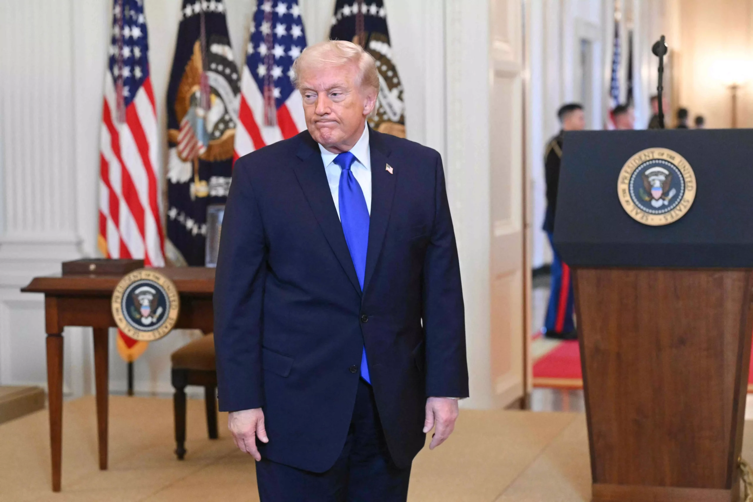 Trump says US to ‘guide’ stranded ships through Strait of Hormuz
