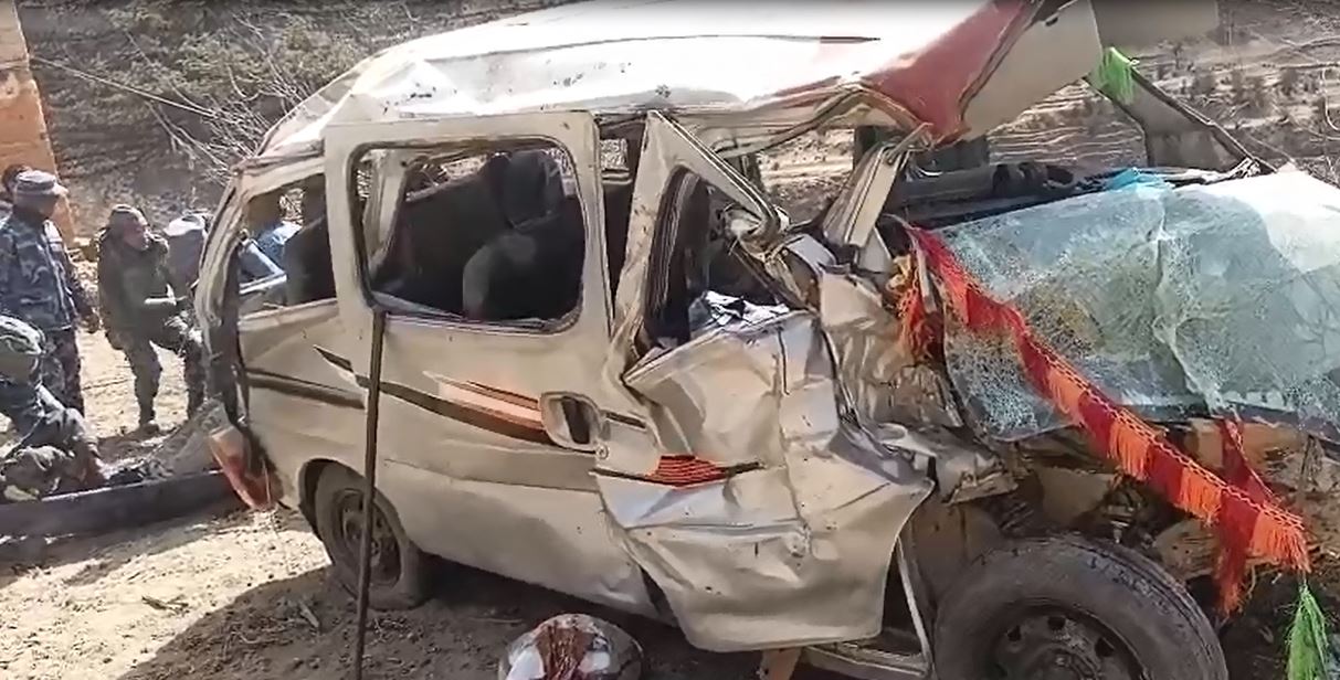Jeep accident in Jumla: 7 injured rescued by Armed Police