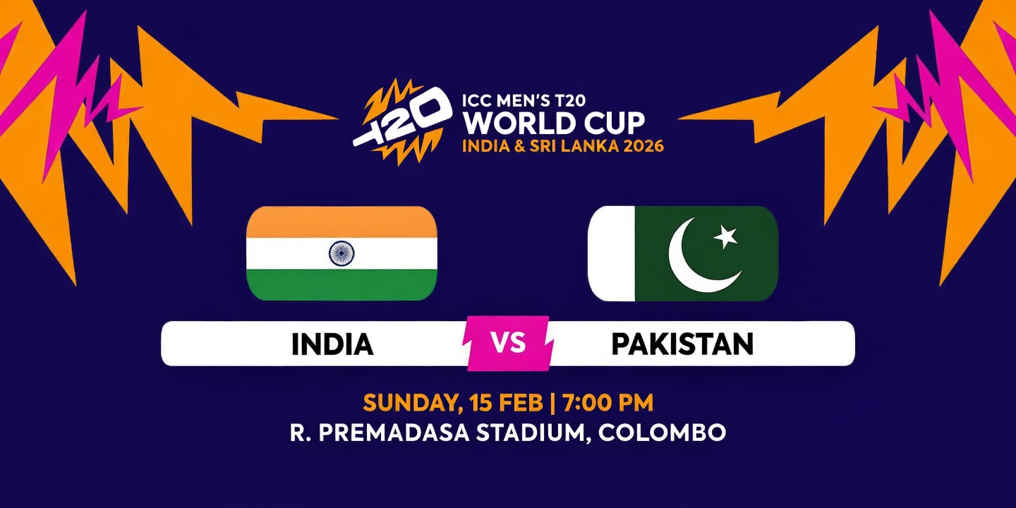 Rain threat looms over India–Pakistan T20 World Cup clash