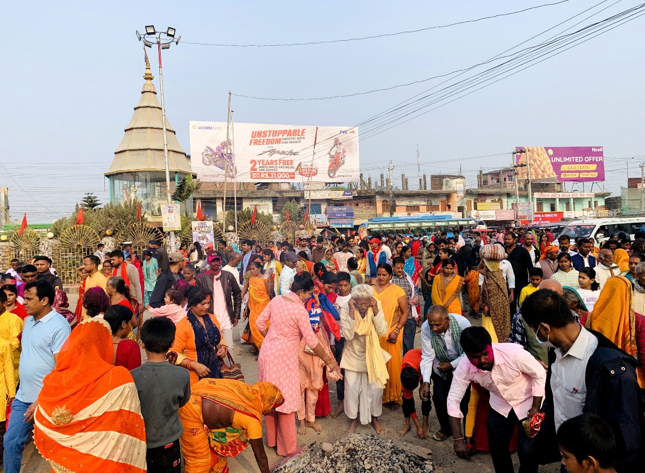 Mithila Madhyama Parikrama concludes in Mahottari; pilgrims head to Dhanusha
