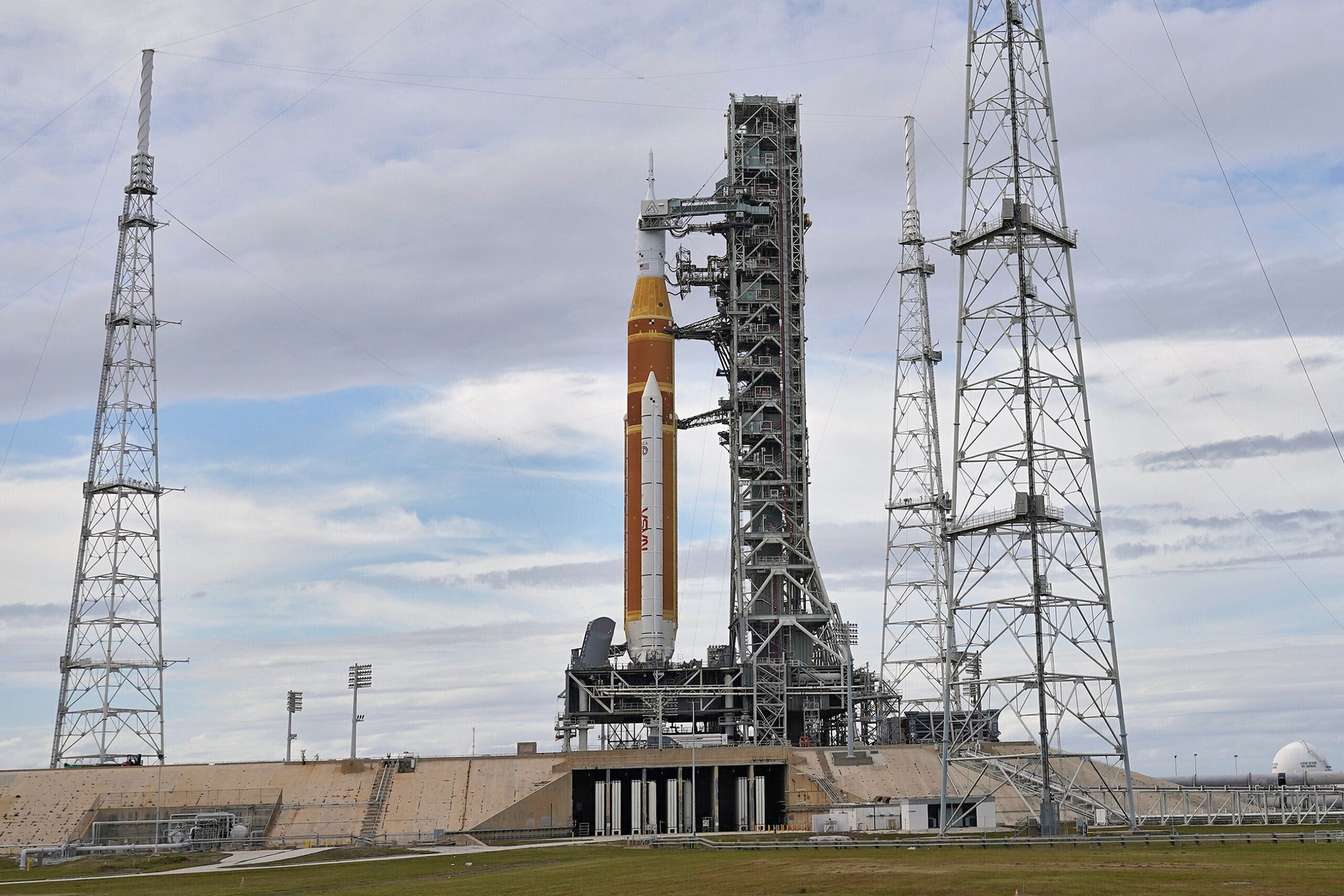 NASA begins a practice countdown for its first moonshot with astronauts in more than 50 years