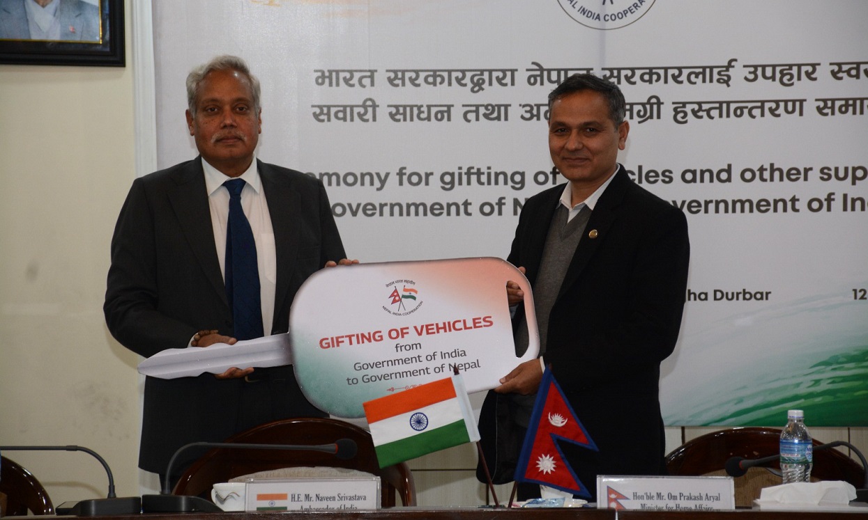 India hands over third batch of election support to Nepal (photos)