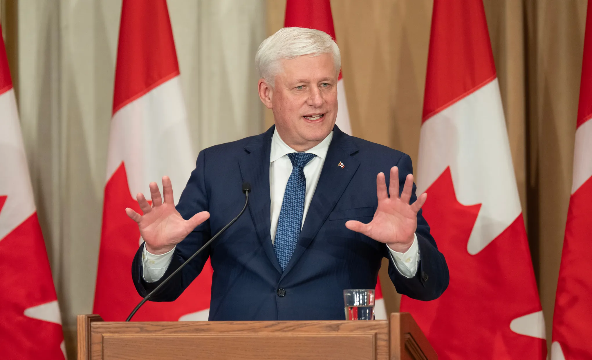 Ex-leader Harper says Canada should make ‘any sacrifice necessary’ to preserve independence from US