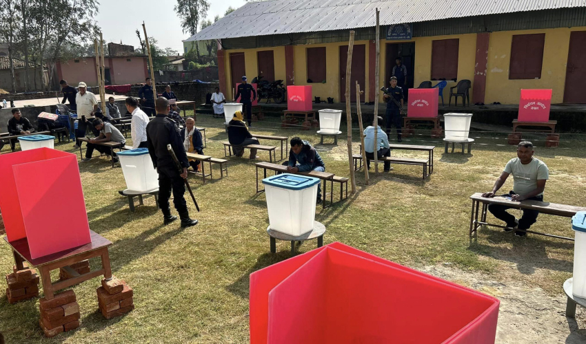 Temporary polling centers set up for special voters in Banke