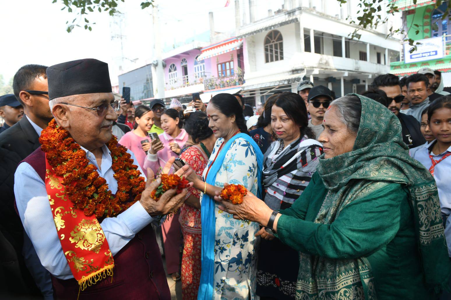 Oli engages with voters in intensive Jhapa-5 campaign