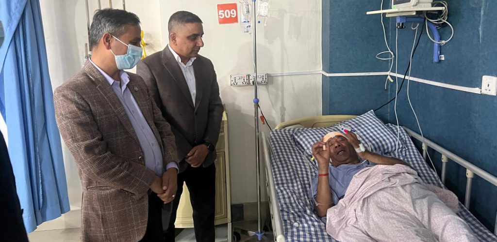 Home Minister visits Dhading bus crash victims, orders probe