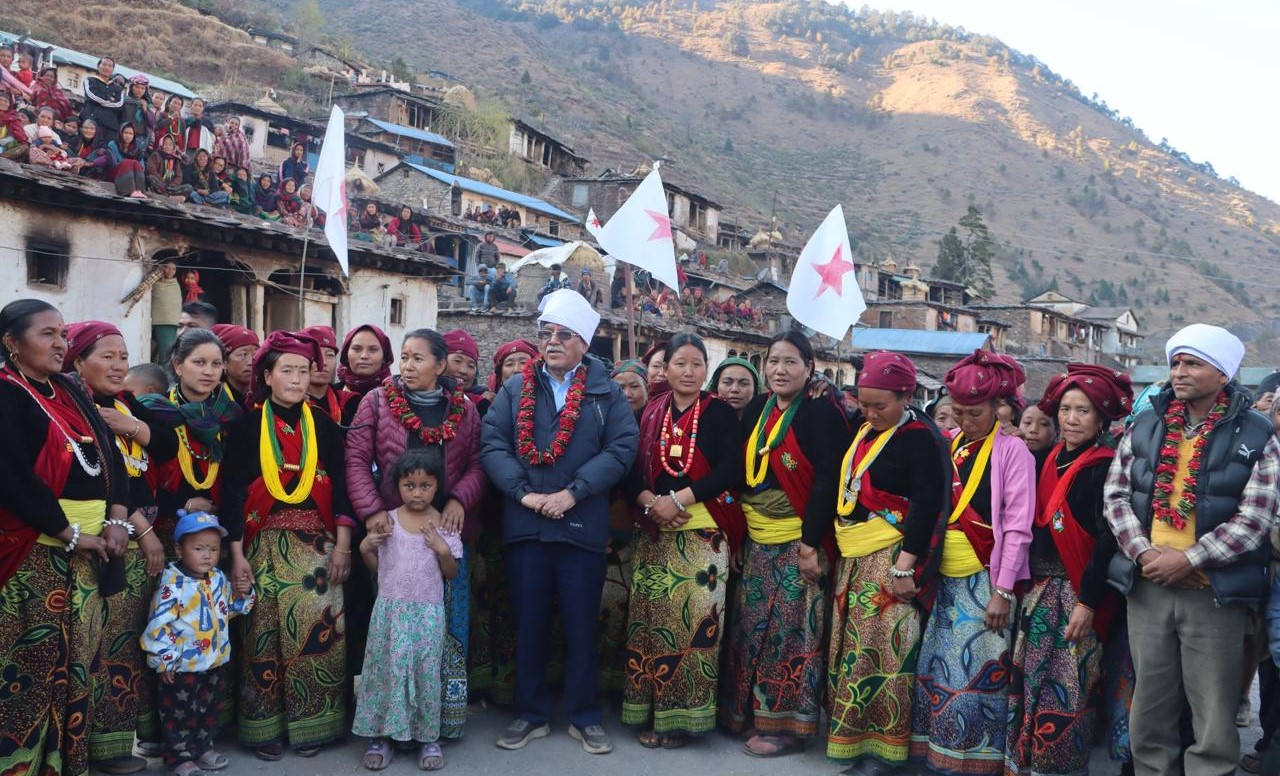 Prachanda engages with locals in Rukum (East)