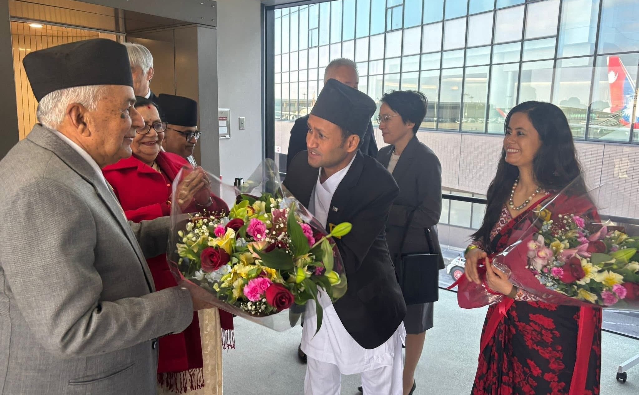 President Paudel lands at Japan’s Narita Int’l Airport