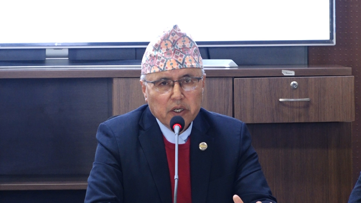 Home Minister Aryal discusses with EC officials about election preparations