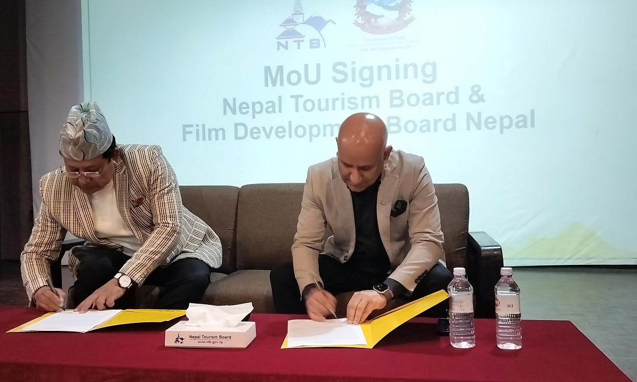 NTB, FDB sign MoU to promote Nepal’s tourism through cinema