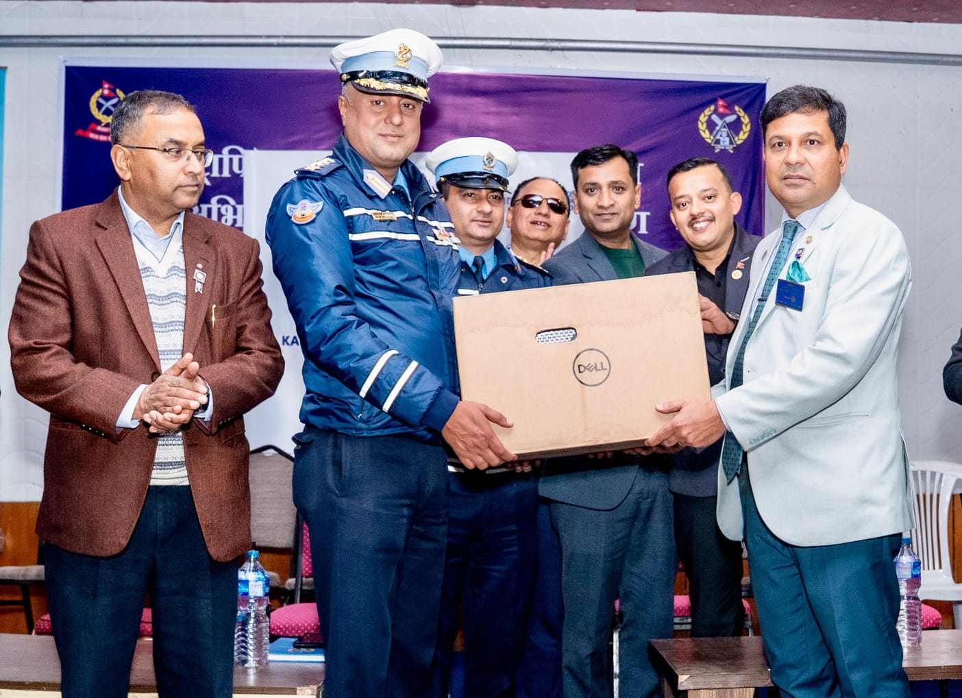 Rotary Club of Nagarjun donates high-end computers to traffic police
