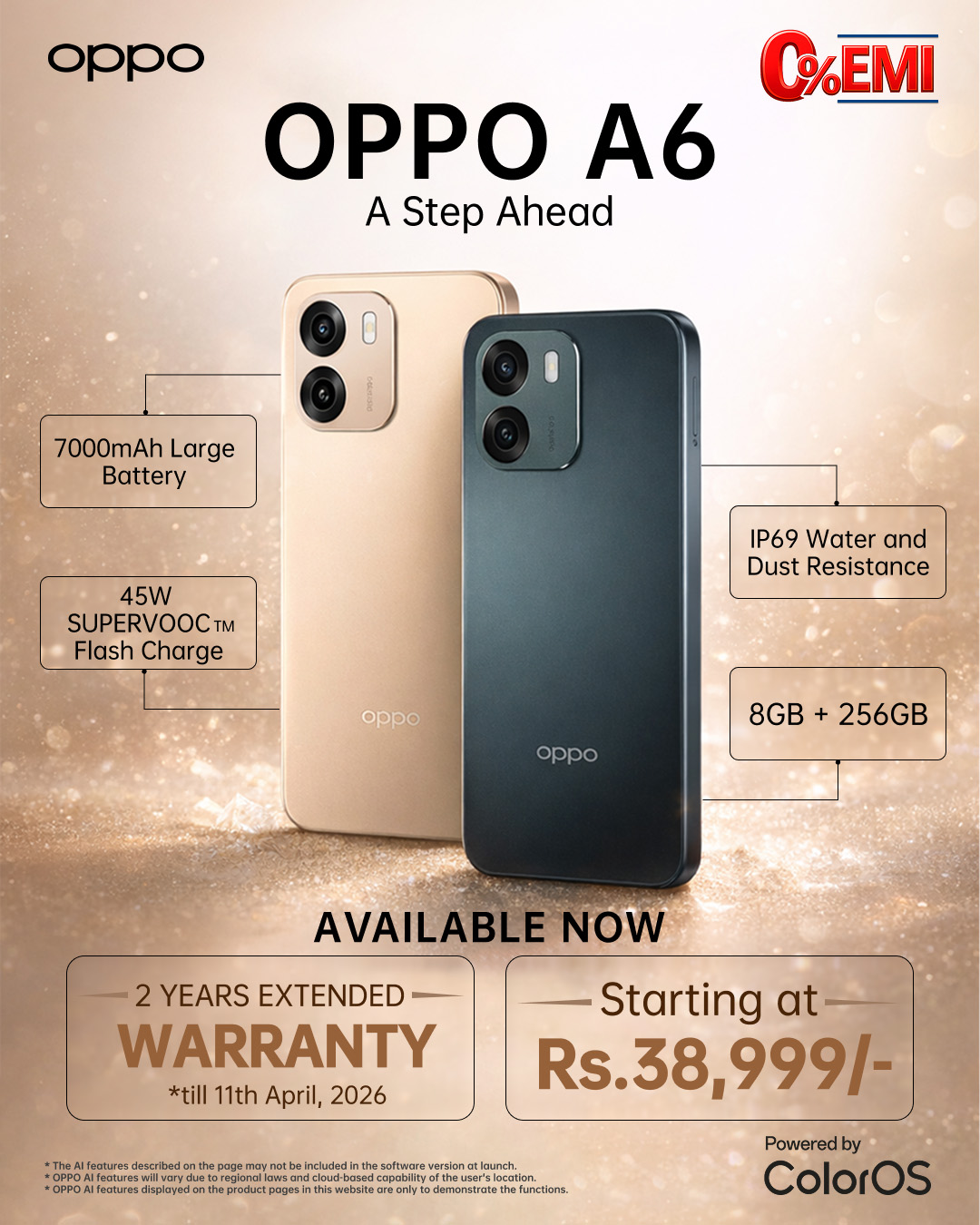 OPPO A6 with 7000mAh battery & 120Hz AMOLED display launched in Nepal